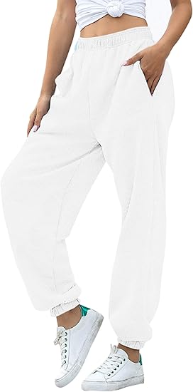 Women'S High Waisted Sweatpants Athletic Pants Baggy Joggers Lounge Workout Jogging with Pockets