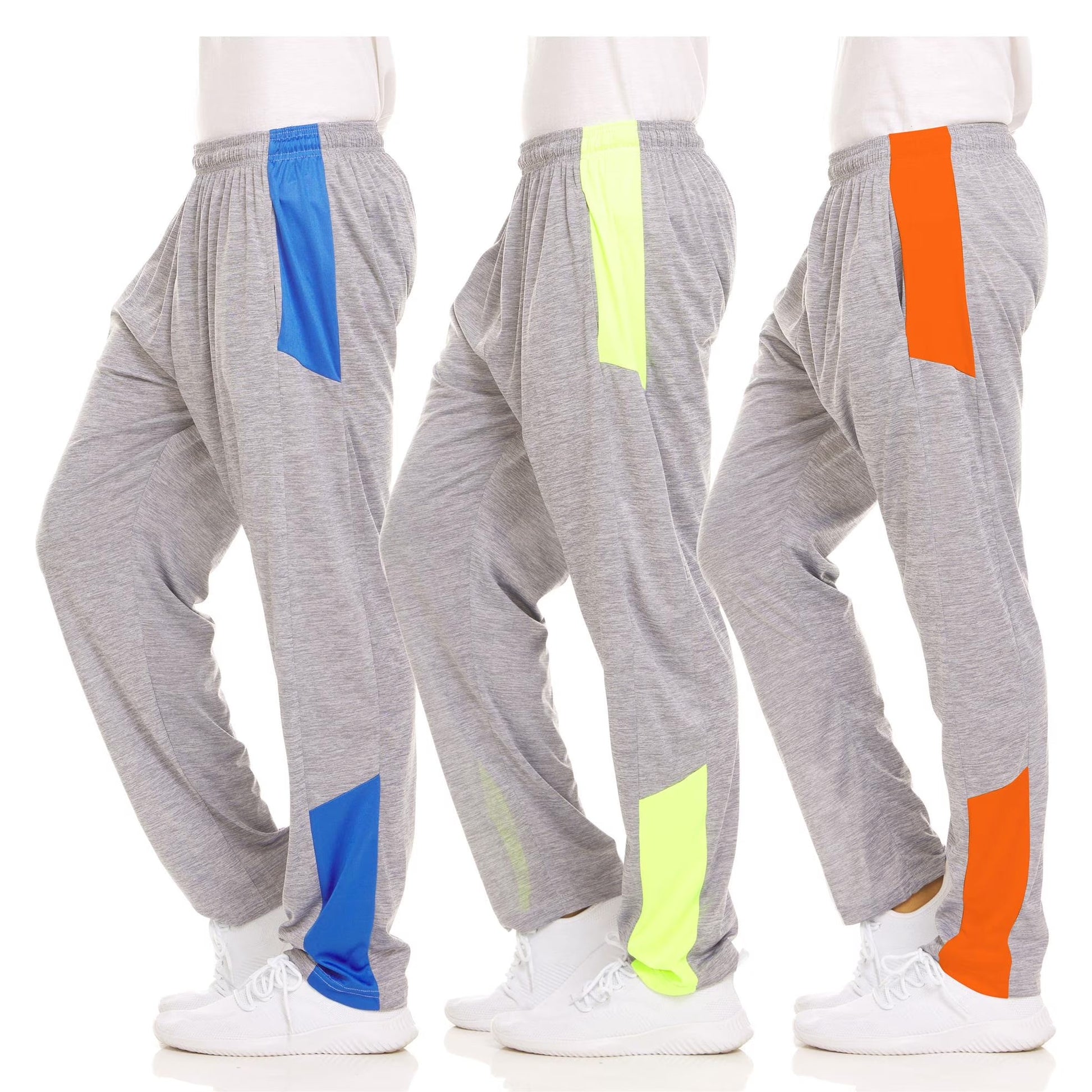 Dri-Fit Pant 3 Pack-Moisture Wicking, High Performance, Comfy Spandex-Poly Blend (Up to Size 3XL)