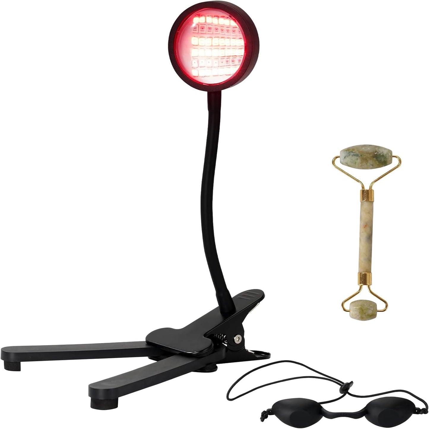 Red Light Therapy for Face, 40 Leds 660Nm LED Red Light Therapy Light with Clip, Suitable for Home Skin Care and Relieving Chronic Pain.