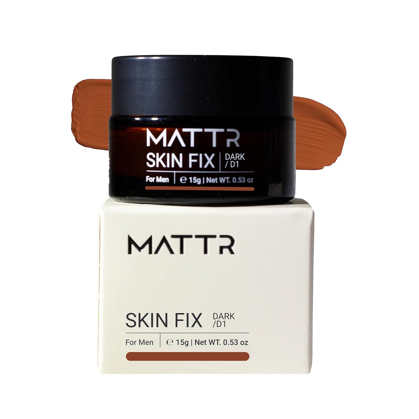 Skin Fix - Luxury - Easy for Men - Tinted Concealer - Visibly Covers Fine Lines, Under-Eye Bags, Razor Burns, Pimples - Vegan Makeup - Perfect for Gym Bag or Travel - 15G (F1)